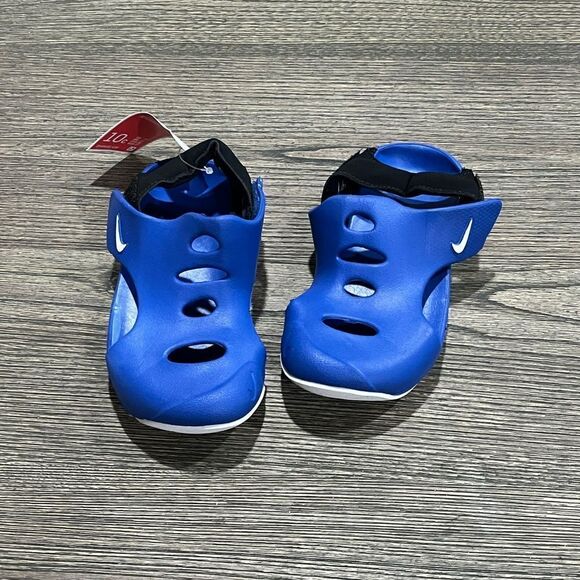 NWT Nike Sunray Protect 3 Toddler Sandals Blue Black White Size 10C DH9465-001 - Picture 1 of 5